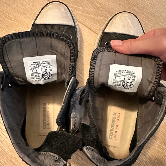 Converse X John Varvatos high tops. Intentional distressing size 6M 8W. - Picture 12 of 13
